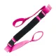 Yoga Strap Yoga Stretching Strap Premium Fitness Portable Exercise Dance - Rose Red