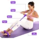 6-Tube Pedal Resistance Band, Premium Elastic Tension Rope for Full Body Workout, Natural Latex Fitness Bands for Strength Training,Yoga Stretching Slimming Training, Home Gym Exercise Equipment