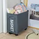 Laundry Baskets with Wheels and Handle, Collapsible Laundry Baskets, Clothes Laundry Basket with Removable Wash Bags for College Dorm, Rolling Laundry Hamper Dark Gray