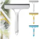 Recyclable Silicone Window Squeegee Kit, 3 in 1 Window Cleaning Scraper, Squeegee and Scrubber with Spray, Window Cleaning Scrapersqueegee, for Car, Home, Kitchen (White-1pcs)