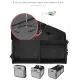 Blue and Black Heavy Duty Collapsible Car Boot Organiser - Large 65L Waterproof Trunk Storage Box with Compartments for SUV & Car