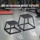 Plyometric Jump Box, 18 Inch Plyo Box, Steel Plyometric Platform and Jumping Agility Box, Anti-Slip Fitness Exercise Step Up Box for Home Gym Training, Conditioning Strength Training, Black