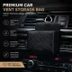 Premium Faux Sheepskin Car Vent Caddy, Portable Car Organiser Pouch For Mobile & Bits, Beige
