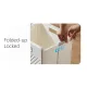 Foldable Laundry Basket with Wheels - Portable Rolling Hamper for Home Use,Storage laundry basket combination 33*28*48cm White