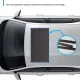 Car Sunroof Sunshade Cover Updated | Car Window Screens for Camping with Sun Glare, UV Rays | Moonroof Cover with Breathable Mesh Sun Shade | Enhanced Magnetic Stripes (100*65cm)