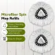 4 Pack Spin Mop Head Replacement - Mop Replace Head Compatible , Microfiber Spin Mop Refills, Mop Replacements Easy Cleaning