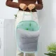 Collapsible Laundry Bag Foldable Laundry Hamper Large Laundry Basket Mesh Wall Mounted for Bathroom with Hook Green Tree