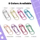 Paper Clip Pen Holder, Metal Pen Clips for Notebook - 8 Pcs Colorful Pen Clip Holder Planner Accessories, Colorful Cute Pen Clips (Only for Pens with a Thickness of Less Than 0.5 Inches)