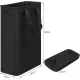 Slim Laundry Basket Narrow Laundry Hamper With Handles Collapsible Dirty Clothes Hamper - Black