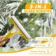 Recyclable Silicone Window Squeegee Kit, 3 in 1 Window Cleaning Scraper, Squeegee and Scrubber with Spray, Window Cleaning Scrapersqueegee, for Car, Home, Kitchen (White-1pcs)