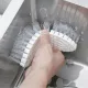 Brush - Multifunctional cleaning brush - Sturdy hand brush with stiff bristles - Multiple flexible brush heads - Suitable for cleaning bathtubs, kitchens, faucets and corners - Set of 2