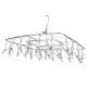Clothes Drying Rack with 28 Clips Stainless Steel Laundry Drying Hanger for Socks Towels Bras Underwear