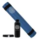 Mandala Yoga Mat Premium Bundle, Includes Yoga Mat 188cm H x 61cm W, Yoga Strap & Steel Hydration Bottle - Midnight Blue