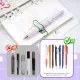 Paper Clip Pen Holder, Metal Pen Clips for Notebook - 8 Pcs Colorful Pen Clip Holder Planner Accessories, Colorful Cute Pen Clips (Only for Pens with a Thickness of Less Than 0.5 Inches)
