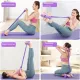 6-Tube Pedal Resistance Band, Premium Elastic Tension Rope for Full Body Workout, Natural Latex Fitness Bands for Strength Training,Yoga Stretching Slimming Training, Home Gym Exercise Equipment