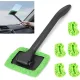 Window Squeegee - Car Cleaning Supplies - Window Washer - Windshield Cleaning Tool with 5 Reusable Towels - Car Window Squeegee - Car Interior Window Cleaning Tools - Car Wash Brushes - Window Squeegee