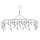 Clothes Drying Rack with 28 Clips Stainless Steel Laundry Drying Hanger for Socks Towels Bras Underwear