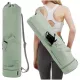 Green Beige Yoga Mat Bag Green Yoga Bag Yoga Mat Carrier Pilates Bag Fitness Accessories