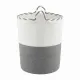 Artiss Woven Laundry Basket with handles Foldable White & Grey