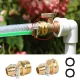 Garden Hose Repair Connector with Clamps + Adjustable Twist Hose Nozzle
