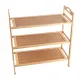 Multi Layer Shoe Rack Thicken Bamboo Large Capacity Durable Shoe Storage Rack for Bedroom Dormitory 3 Layers, 50cm/19.7in Length
