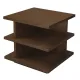 Hudson Oversized Square Side Table (Walnut)
