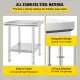 Commercial Worktable & Workstation 24 x 30 x 32 Inch Stainless Steel Work Table Heavy Duty Commercial Food Prep Work Table for Home, Kitchen, Restaurant Metal Prep Table with Adjustable Feet