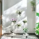 Movable Metal Plant Stand Garden Cart Indoor/Outdoor Decor