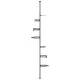 Artiss Tension Pole Shower Caddy Steel Corner Bathroom Shelf Black