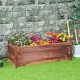 Fin Rot-Resistant Wood Modular Raised Garden Bed Outdoor Elevated Herb Planter Box