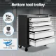 Giantz 15 Drawers Tool Chest Trolley Toolbox 2-in-1 Storage Black& Grey