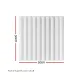Artiss 3D Wall Panels Vertical PVC Decorative Panels 50x50cm Set of 15 Feature Wall Vert