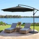 Instahut 3m Outdoor Umbrella Cantilever Beach Garden Patio Black