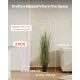 Artificial Grass Plant, 2 Pack 1194mm Reed Flower Grass in Pot, Premium PVC Faux Fake Greenery Shrubs Plant for Indoor Outdoor House Home Garden Office Room Décor, Housewarming, Green