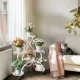 Movable Metal Plant Stand Garden Cart Indoor/Outdoor Decor