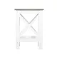 Coastal Side Table in White and Grey