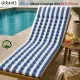 Rans Blue Alfresco Cotton Outdoor Indoor Lounge Mat 62 x 194 cm
