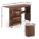 Artiss Folding Sewing Table Sewing Machine Desk Multi-functional Rolling Work Table Craft Station