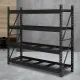 Giantz 2Mx2M Garage Shelving Warehouse Rack Pallet Racking Storage Shelve Black