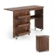 Artiss Folding Sewing Table Sewing Machine Desk Multi-functional Rolling Work Table Craft Station