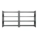Giantz 4Mx2M Garage Shelving Warehouse Rack Black