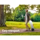 Weisshorn 40L Portable Water Container Carrier Wheels Water Tank Camping Grey