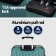 Wanderlite 28-inch Luggage Set with TSA Lock�ABS Hard Shell Travel Suitcase Organiser Luggage Case Atrovirens