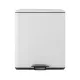 Cefito Pedal Bins Rubbish Bin Dual Compartment Waste Recycle Dustbins 40L White