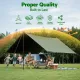 Instahut 3x4m Tarp Tarpaulin 600GSM Camping Canvas Heavy Duty Water Resistant