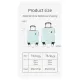 Black 14 Inch Lightweight Carry-on Luggage for heights over 1.6m - Underseat & Overhead Cabin Hardside Suitcase