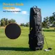Everfit Golf Travel Bag Flight Cover Foldable Soft Case Wheels Black