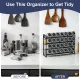 Spice Rack organiser with 28 Spice Jars, Spice Labels, Funnel and Marker for Kitchen Countertop