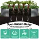 Green Fingers Garden Bed 240X80X56cm Oval Planter Box