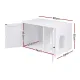 i.Pet 80x53cm Cat Litter Box Enclosure Hidden Litter Tray Cabinet Furniture White